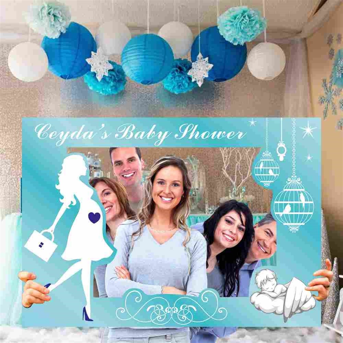 Baby Shower Fotoğraf Çekilme Çerçeve 