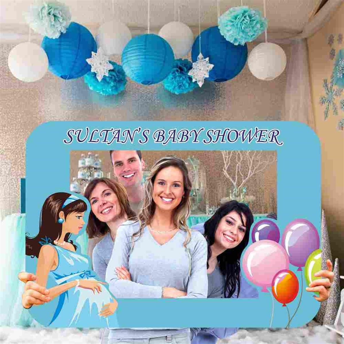 Baby Shower Fotoğraf Çekilme Çerçeve 