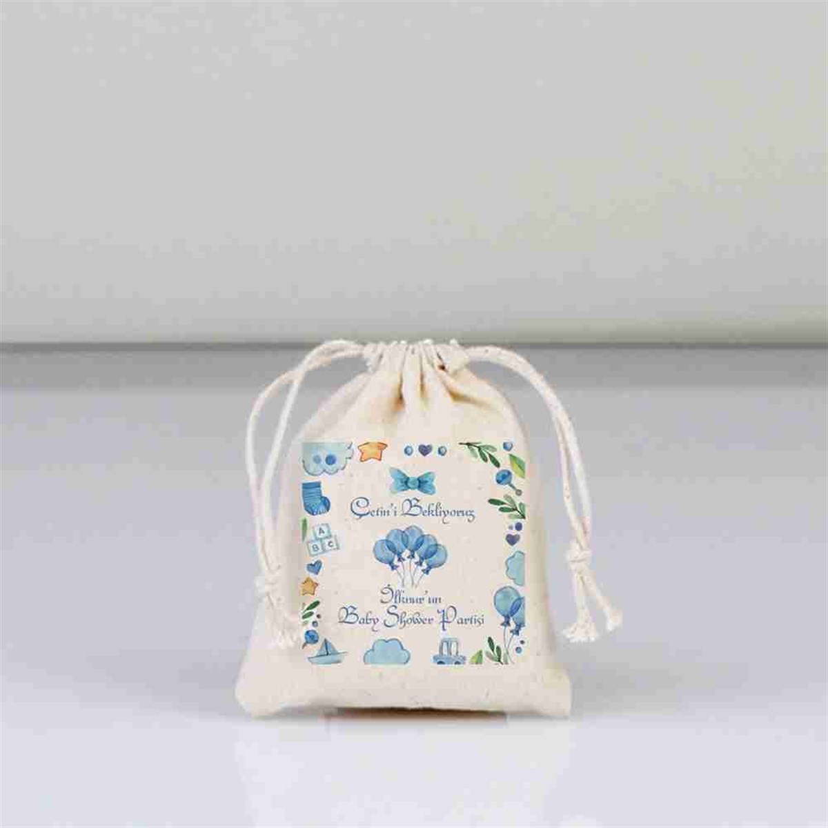 Baby Shower Kumaş Kese 