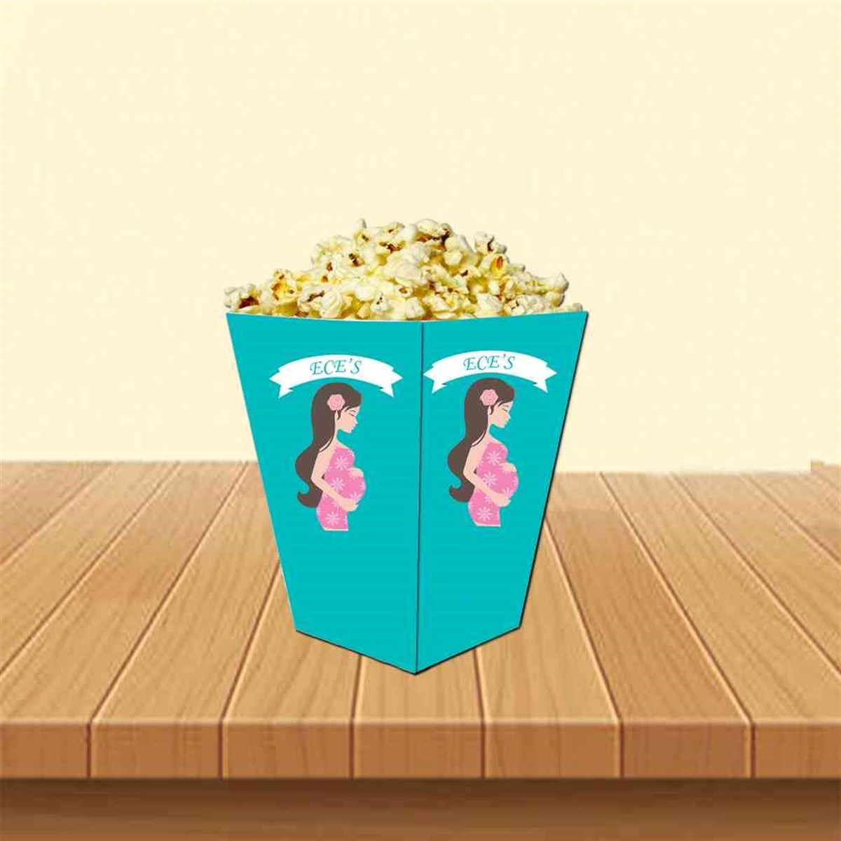 Baby Shower Popcorn Kutusu 