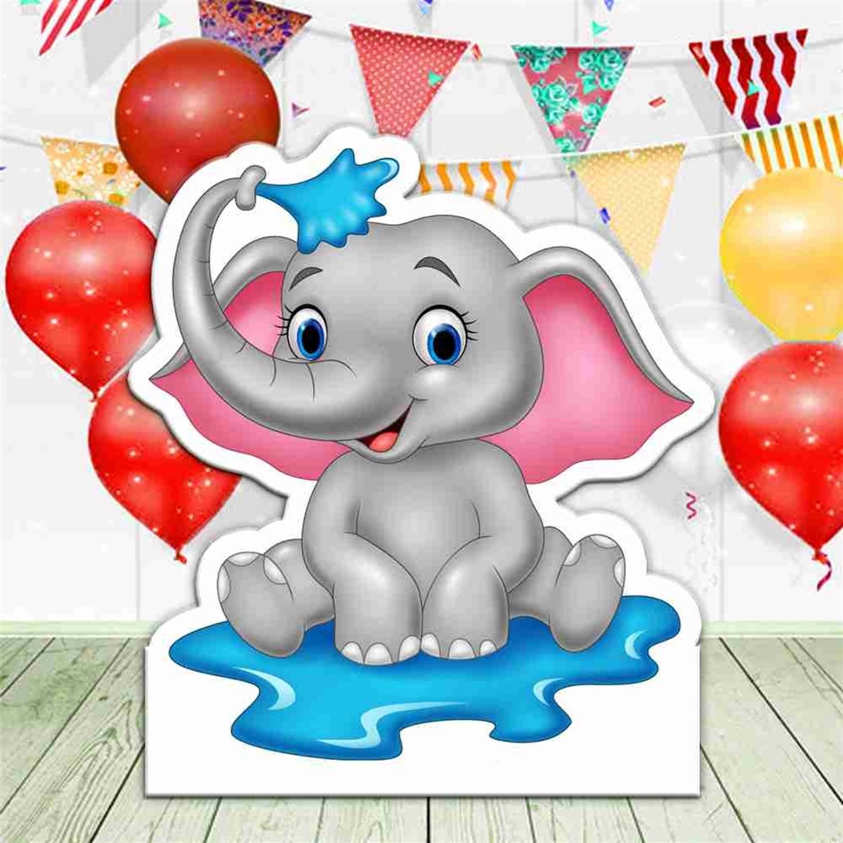 Babyshower Fil Kişiye Özel Figür Pano 