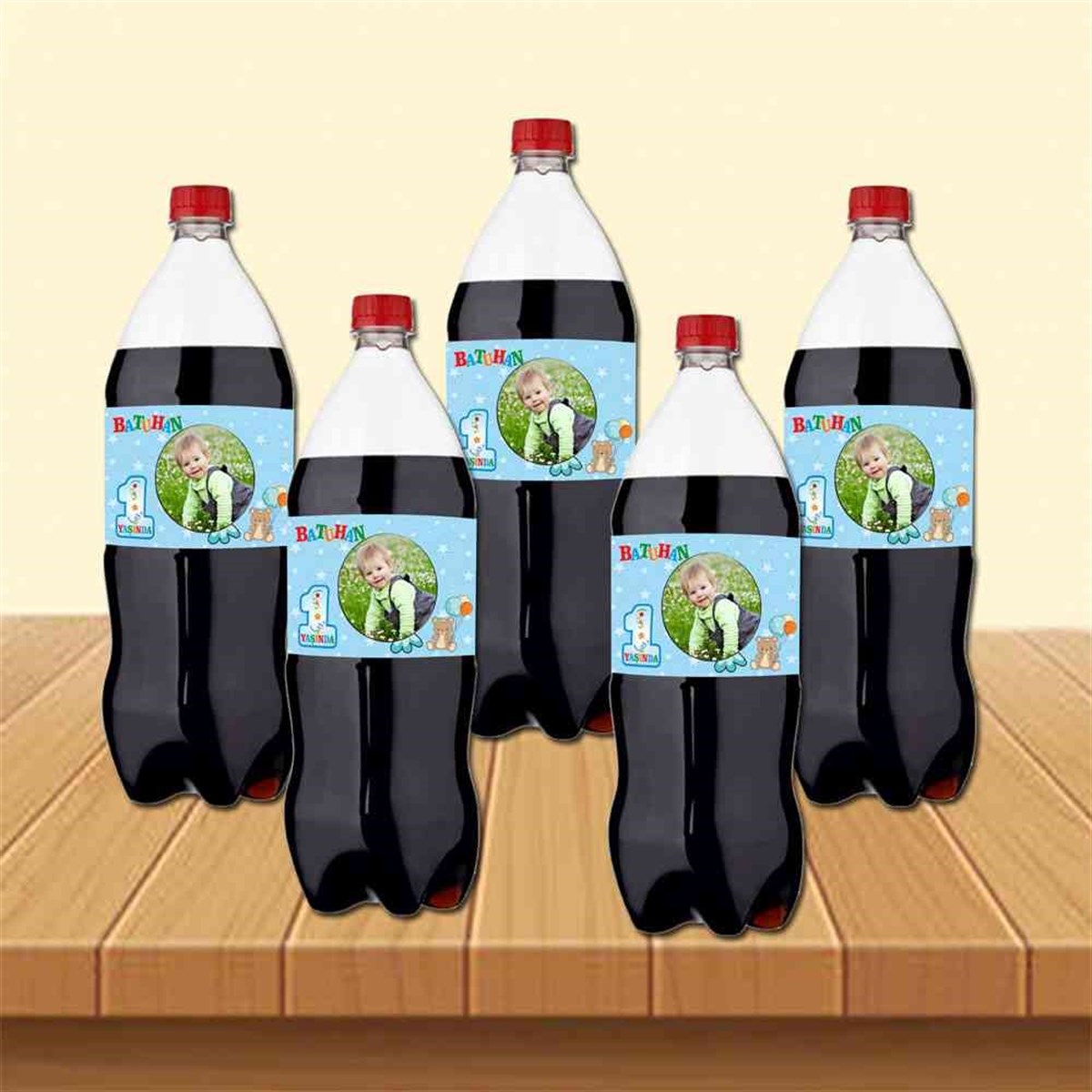 Balonlu Ayılı Cola Şisesi Bandı    