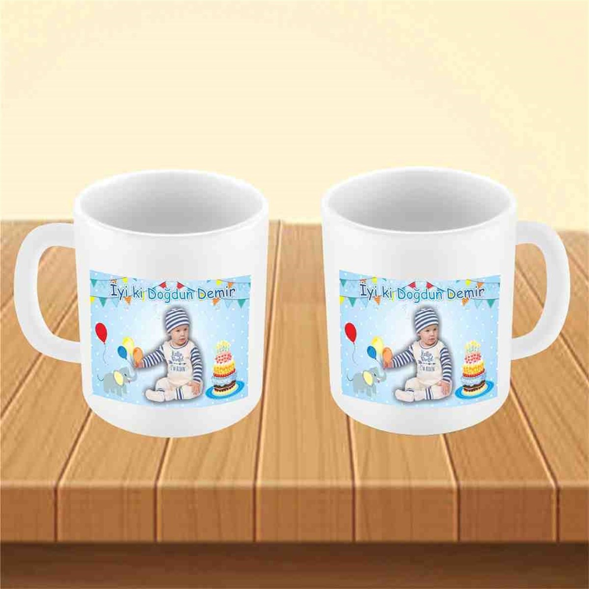 Balonlu Filli Konsept Kupa Bardak Mug 