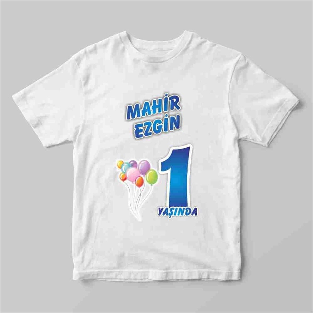 Balonlu Kişiye Özel Baskı Tişört 
