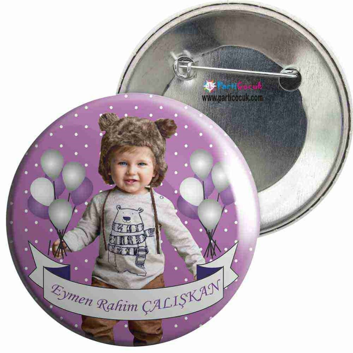 Balonlu Konsepti İğneli Rozet  