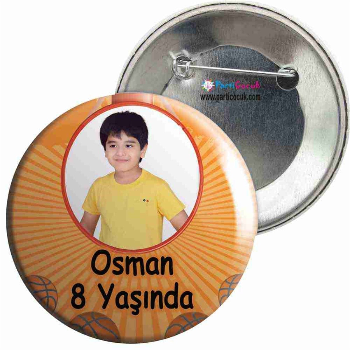 Basketbol Konsept İğneli Rozet  