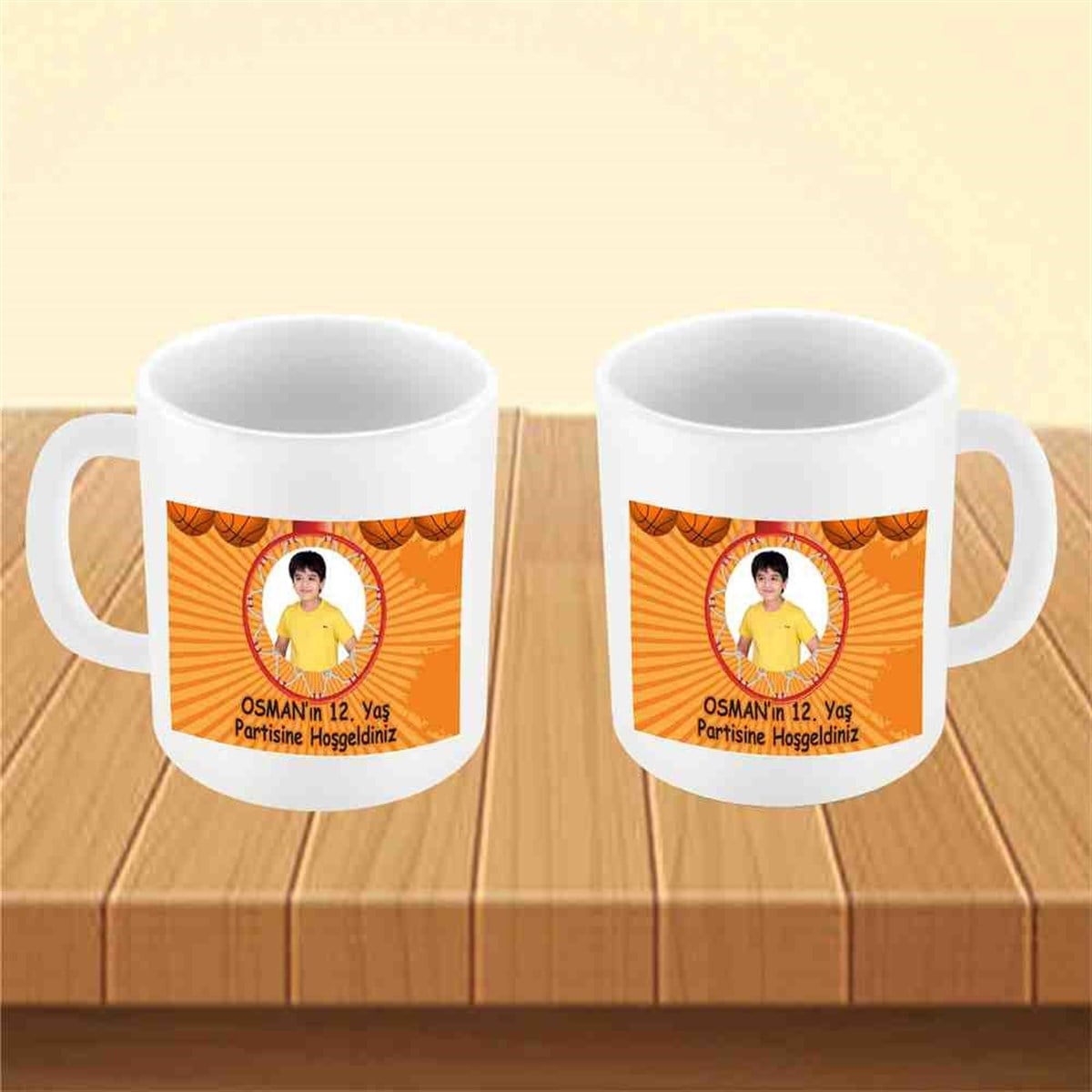 Basketbol Konsept Kupa Bardak Mug 
