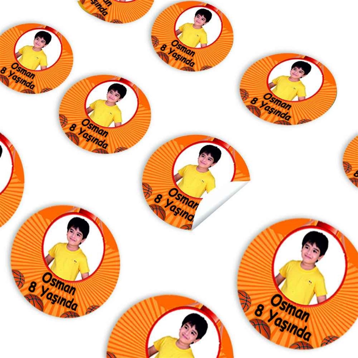 Basketbol Konsept Sticker 30 Adet 