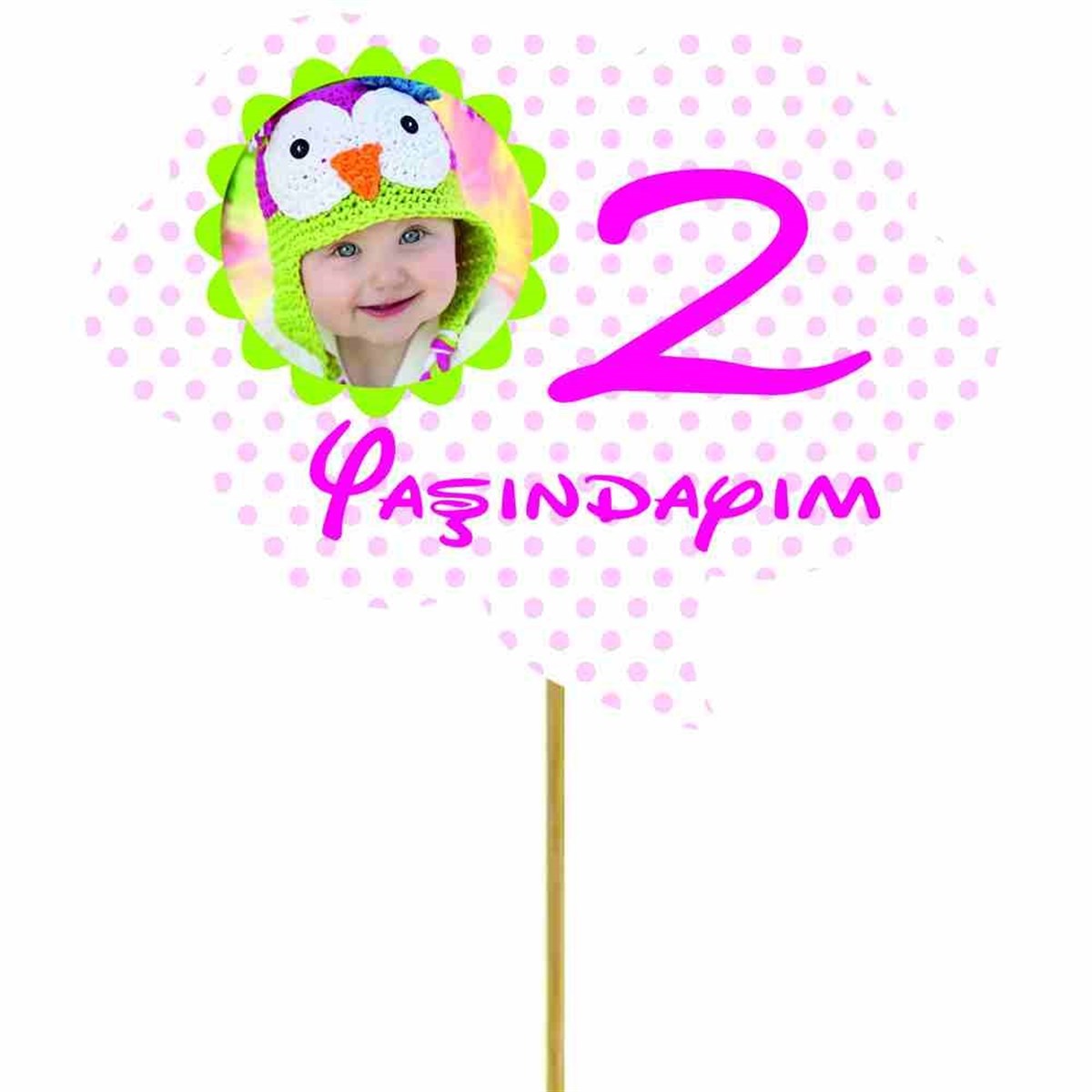 Baykuş Konsepti Kişiye Özel Konuşma Balonu 