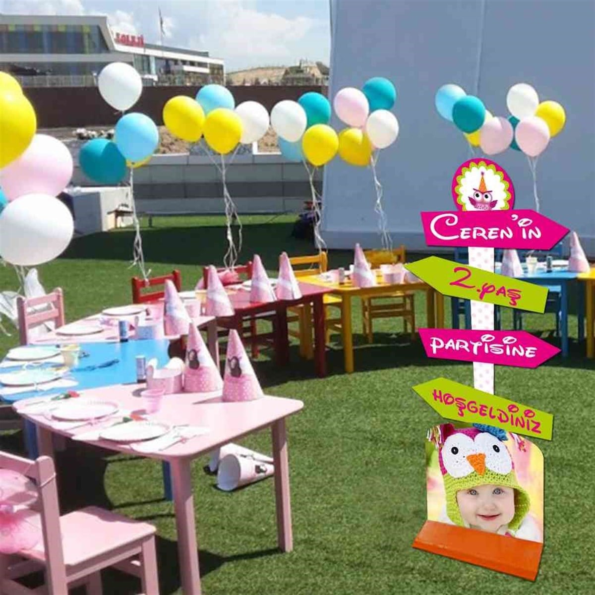 Baykuş Konsepti Kişiye Özel Oklu Pano 