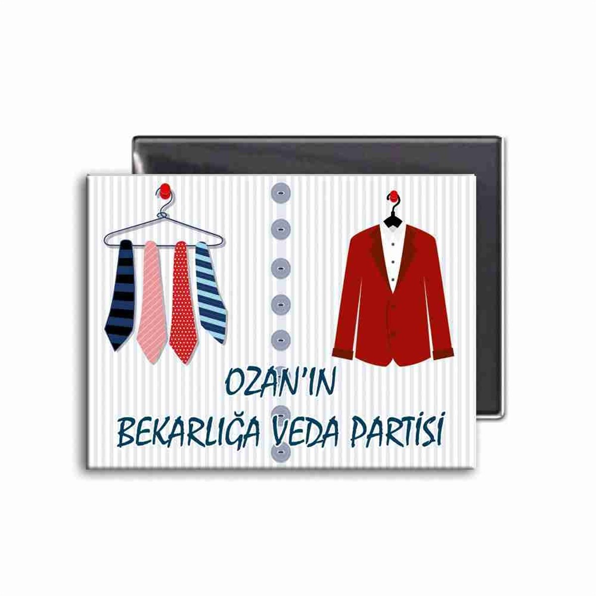 Bekarlığa Veda Kişiye Özel Magnet 