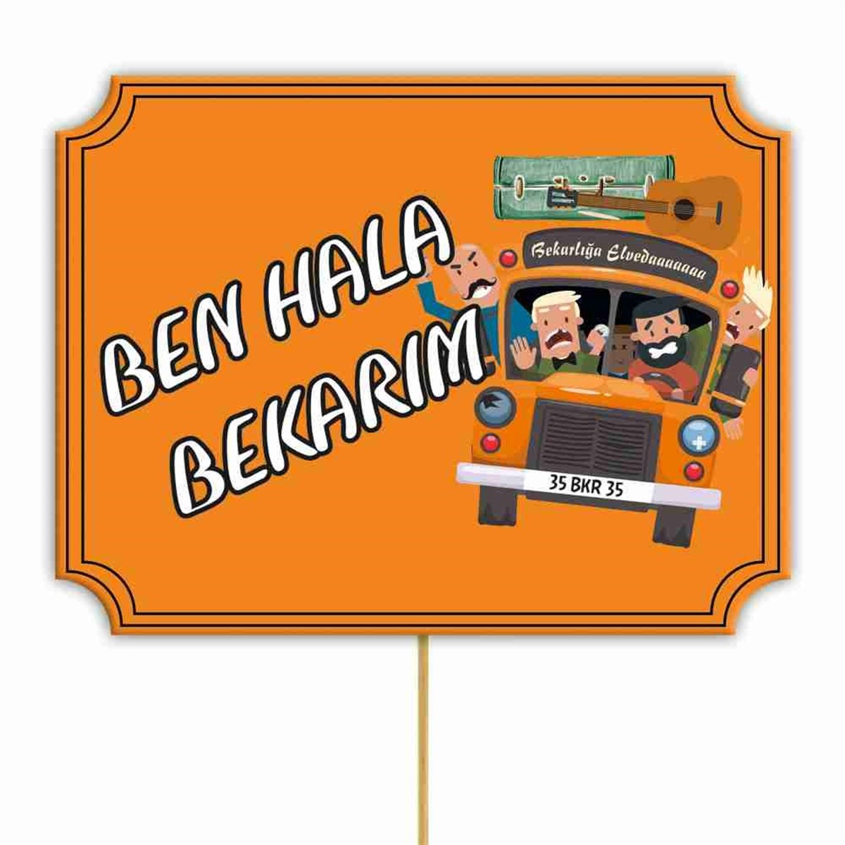 Bekarlığa Veda Temalı Konuşma Balonu 