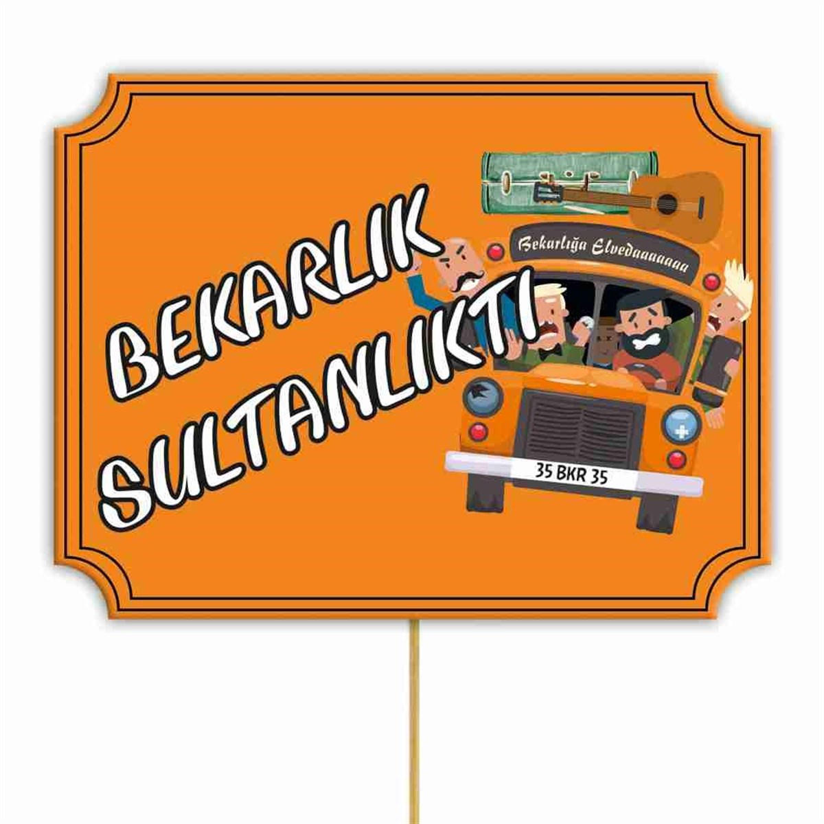 Bekarlığa Veda Temalı Konuşma Balonu 