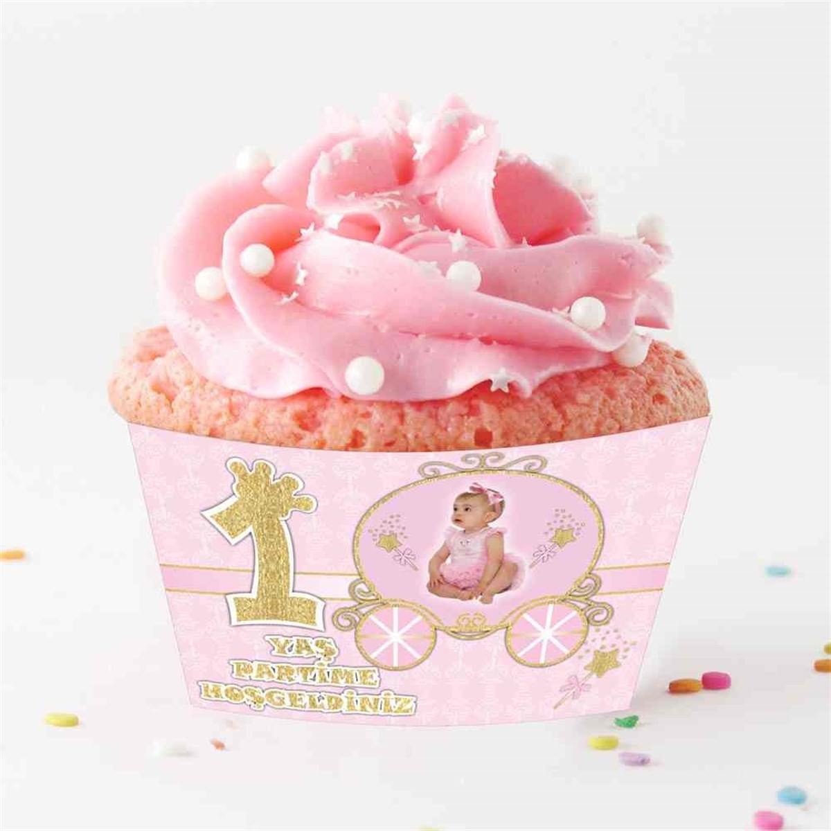 Bir Balkabağı Cupcake Sargısı  