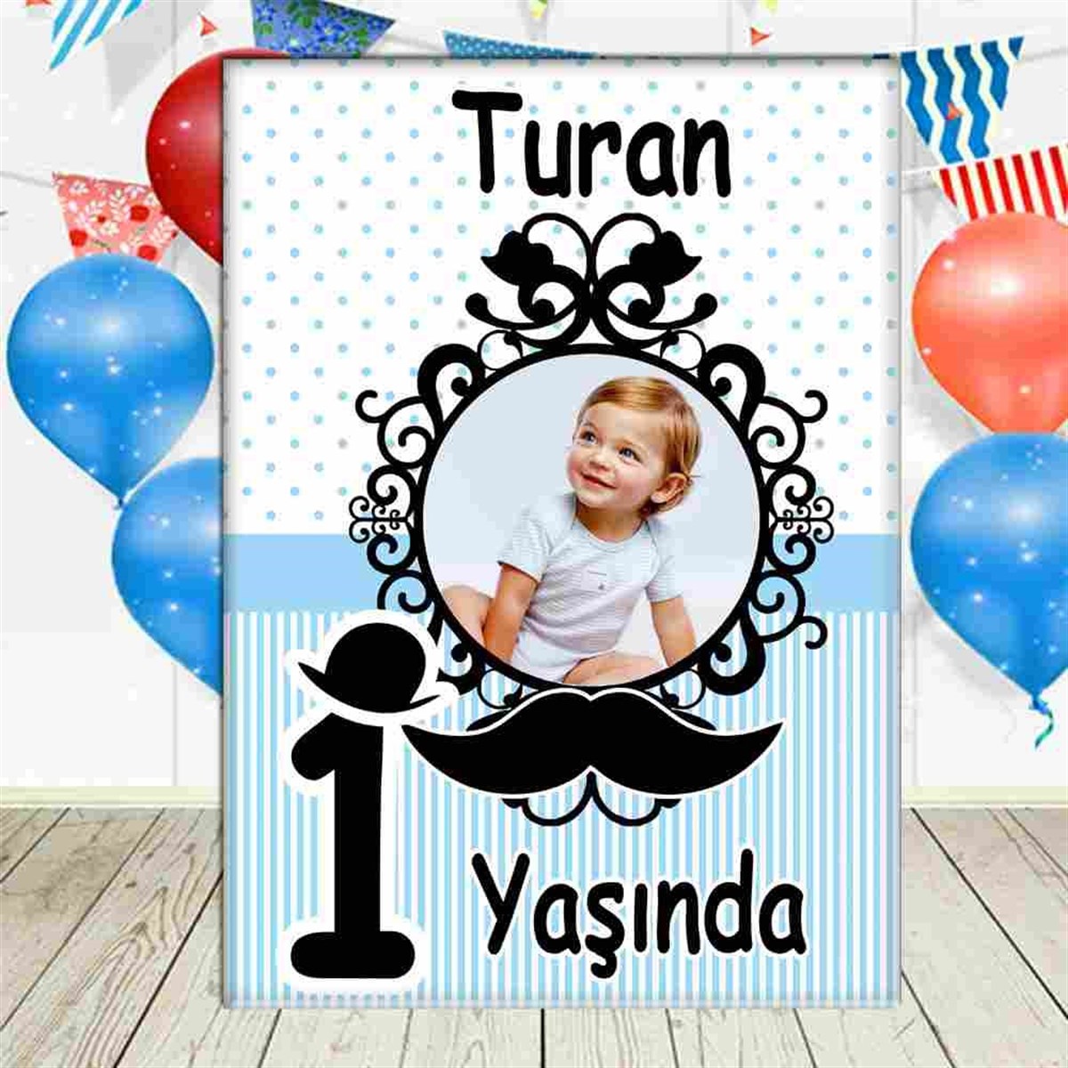 Bıyık Konsept Ayaklı Pano 