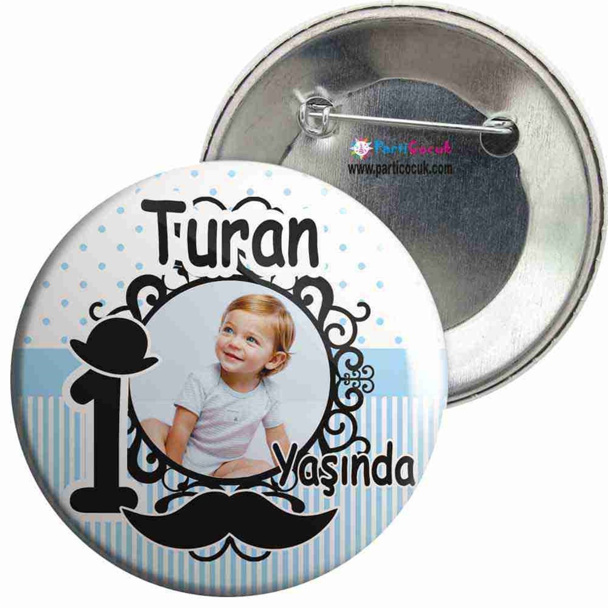 Bıyık Konsept İğneli Rozet  