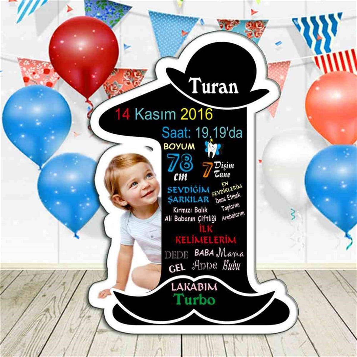 Bıyık Konsept Yaş Panosu 