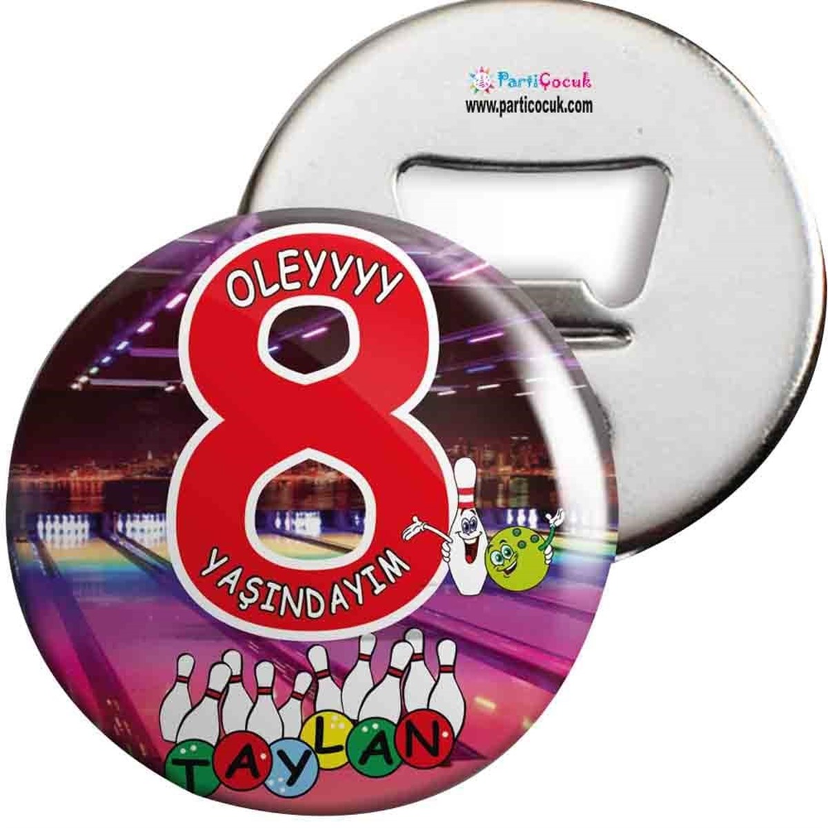 Bowling Konsept Açacaklı Magnet Kişiye Özel 