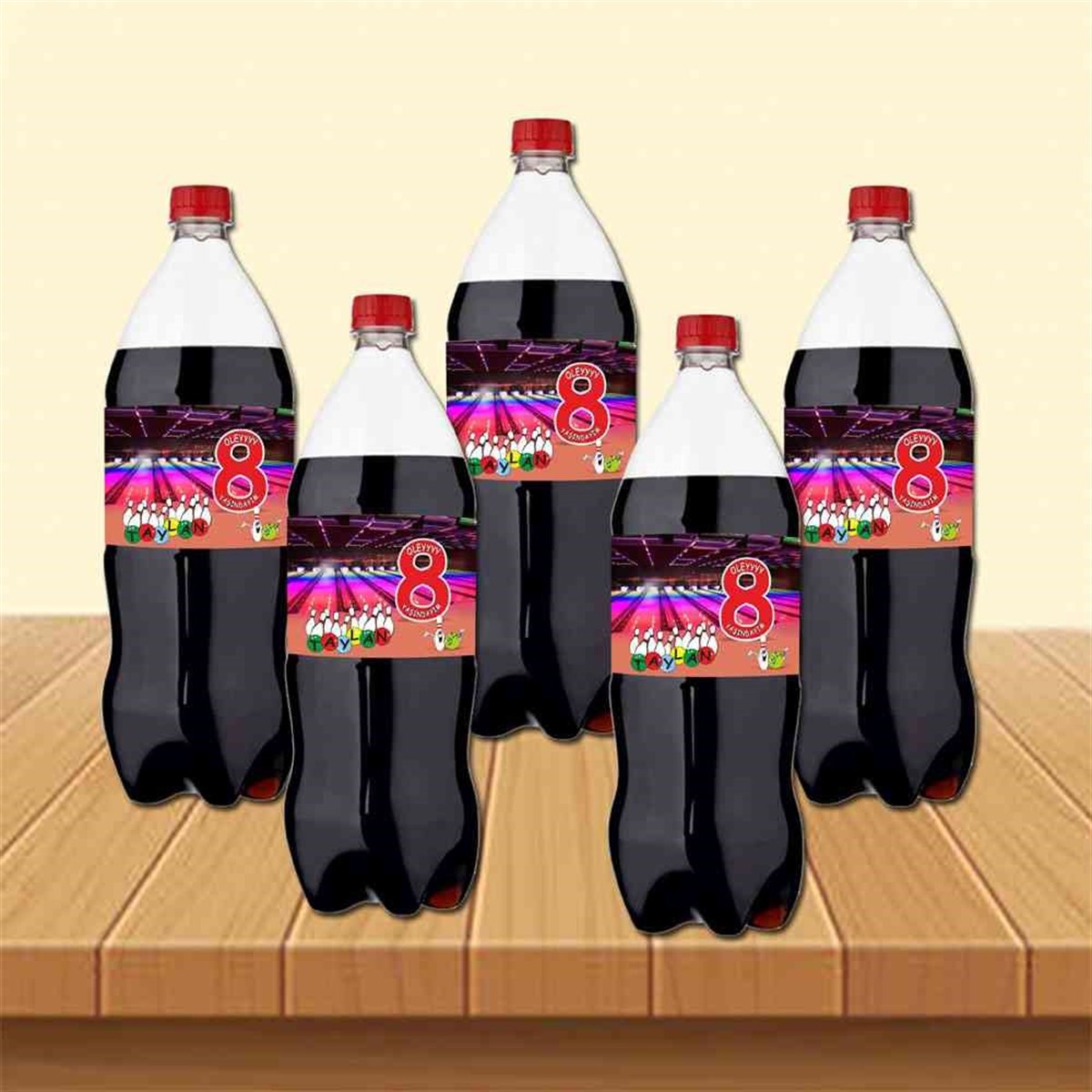 Bowling Konsepti Cola Şisesi Bandı    