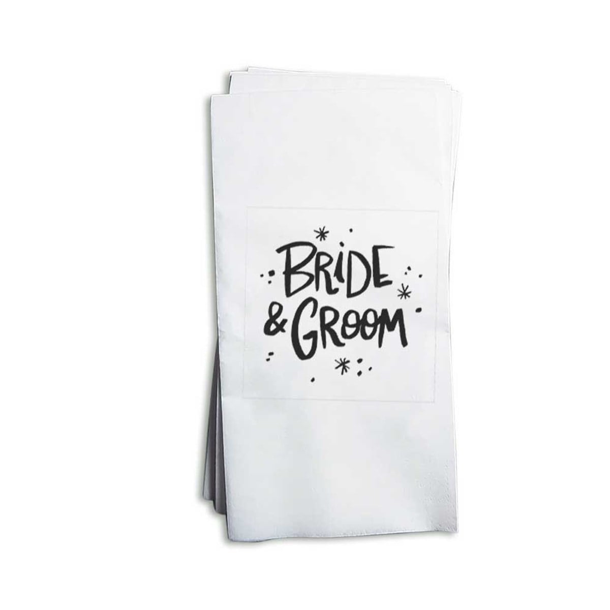 Bride & Groom Peçete Baskı 