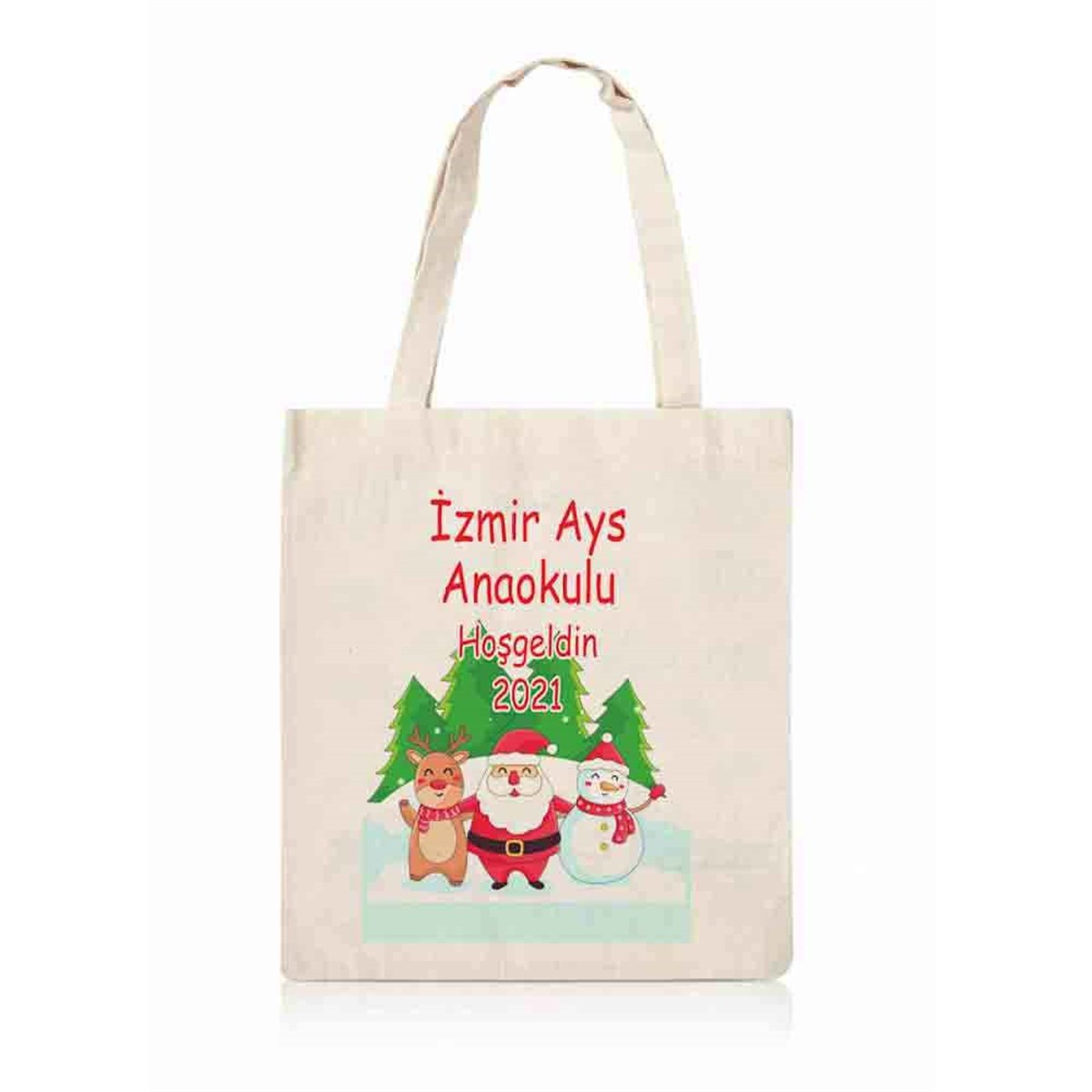 Butik Yılbaşı Çanta Baskı Tasarım 