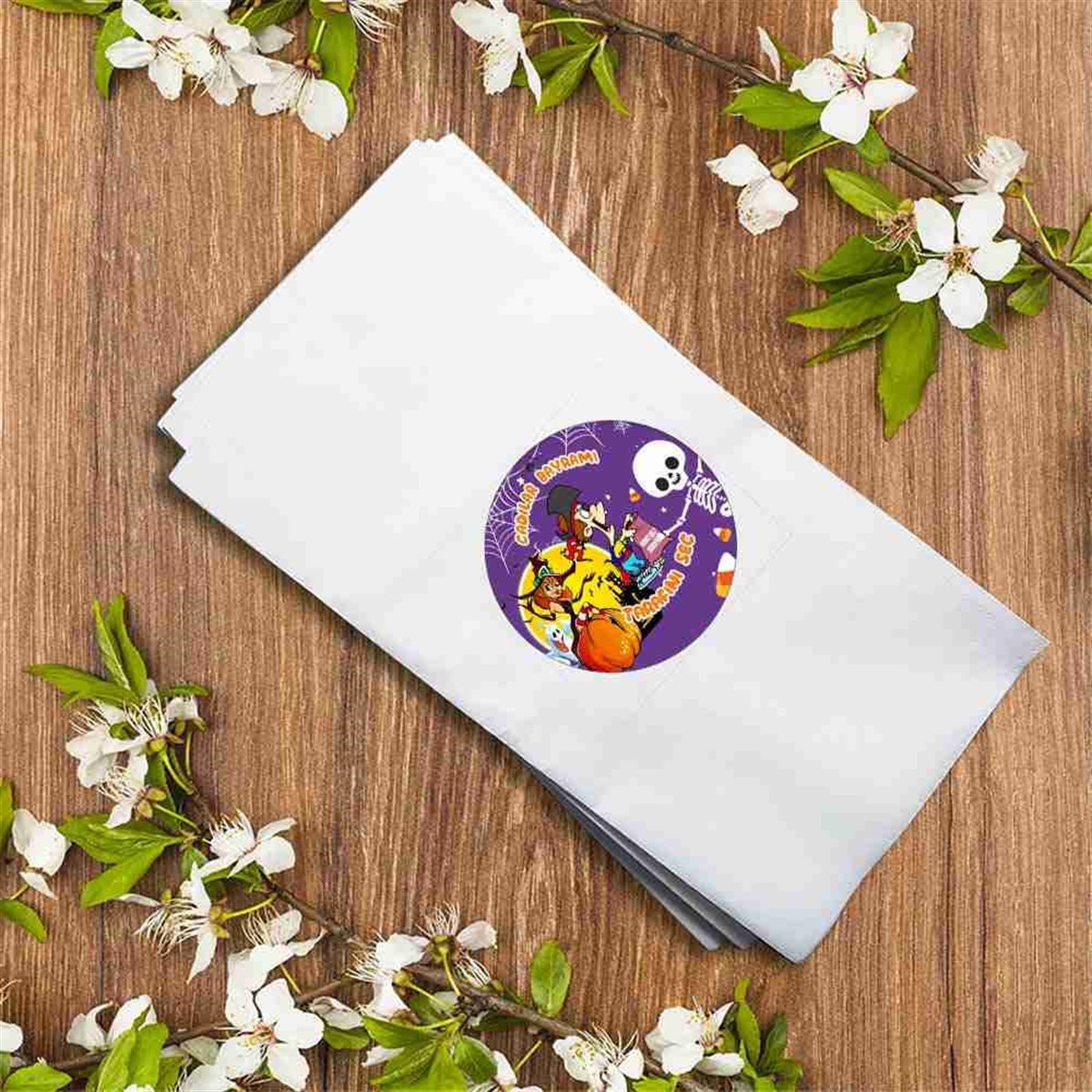 Cadılar Bayramı Hediyelik Peçete Baskı 