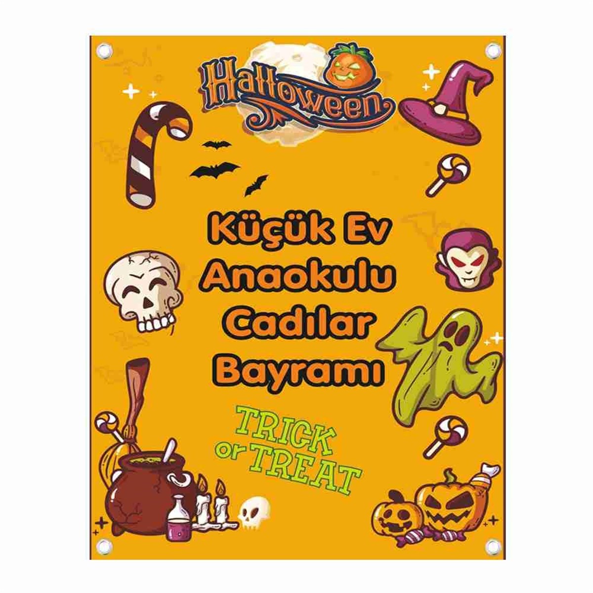Cadılar Bayramı Organizasyon Afiş 