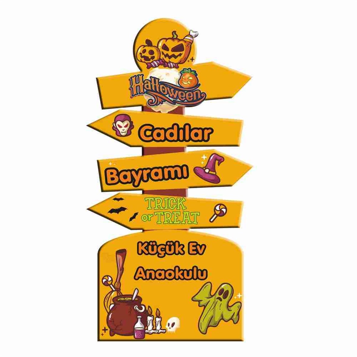 Cadılar Bayramı Organizasyon Karşılama Pano 