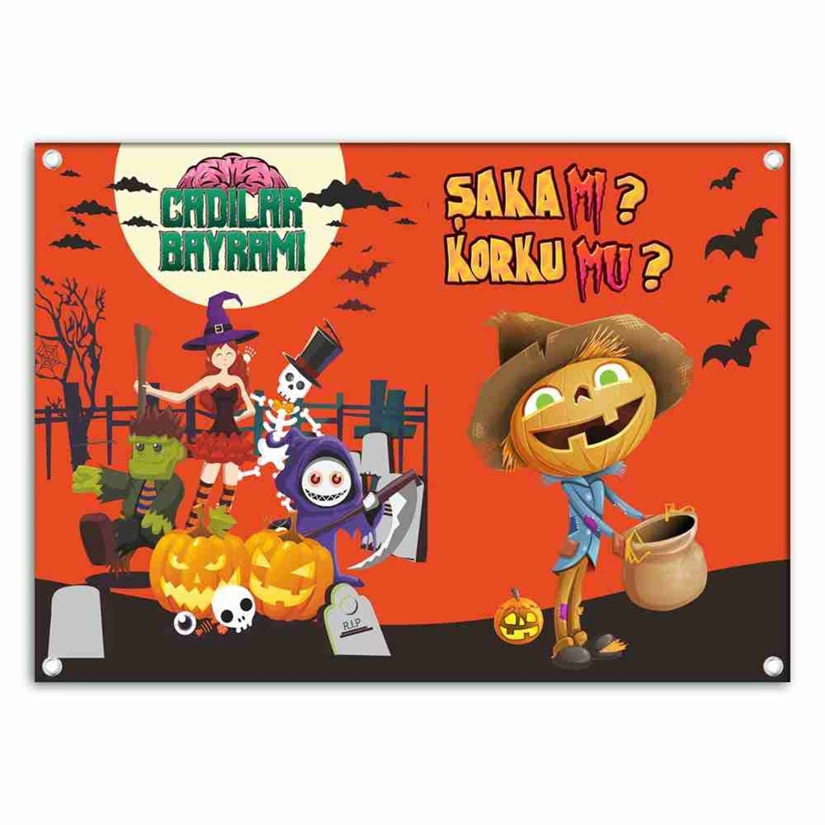 Cartoon Halloween Banner 