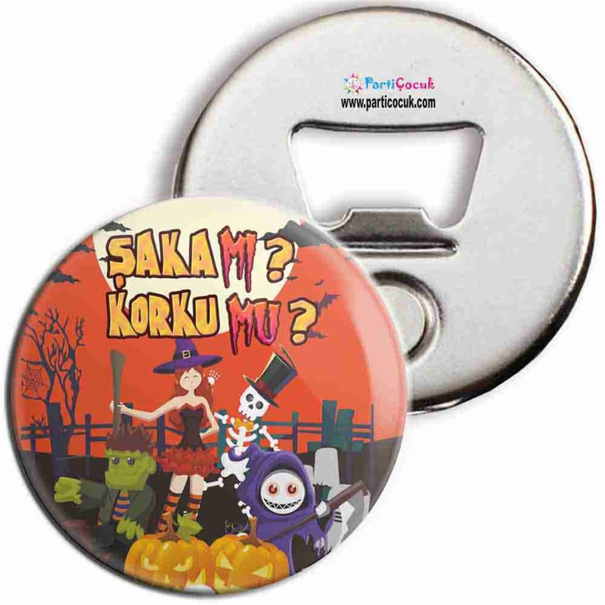 Cartoon Halloween Kişiye Özel Magnet Açacak  