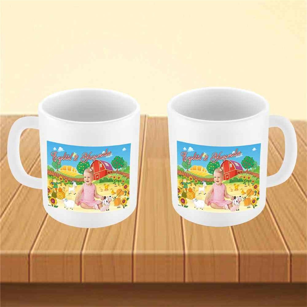 Çiftlik Konsept Kupa Bardak Mug  