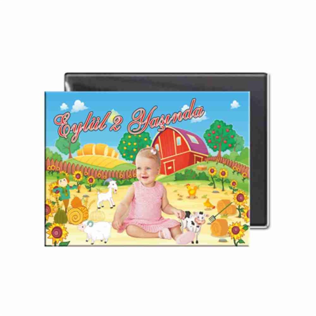 Çiftlik Konsepti Buzdolabı Magneti  