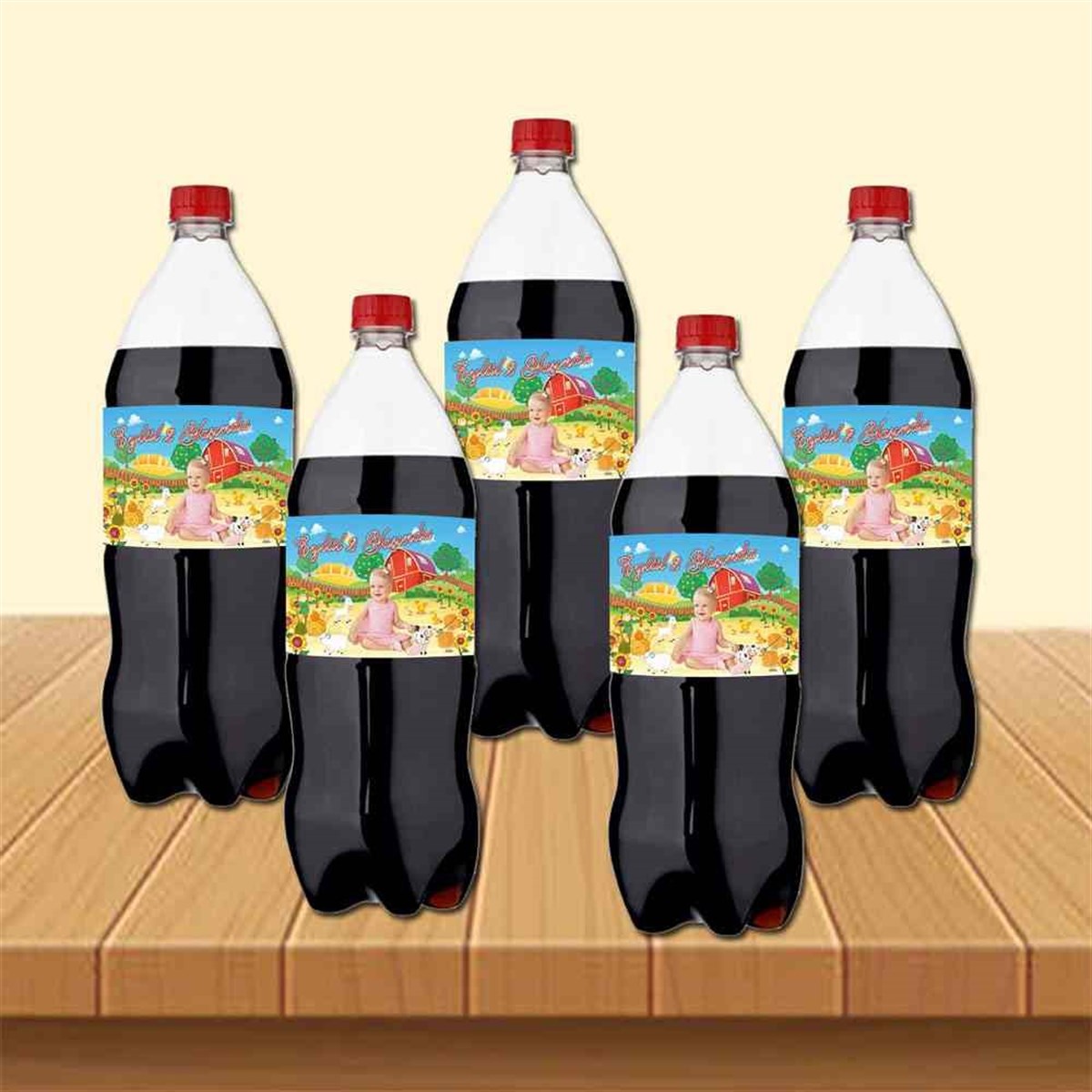 Çiftlik Konsepti Cola Şisesi Bandı  