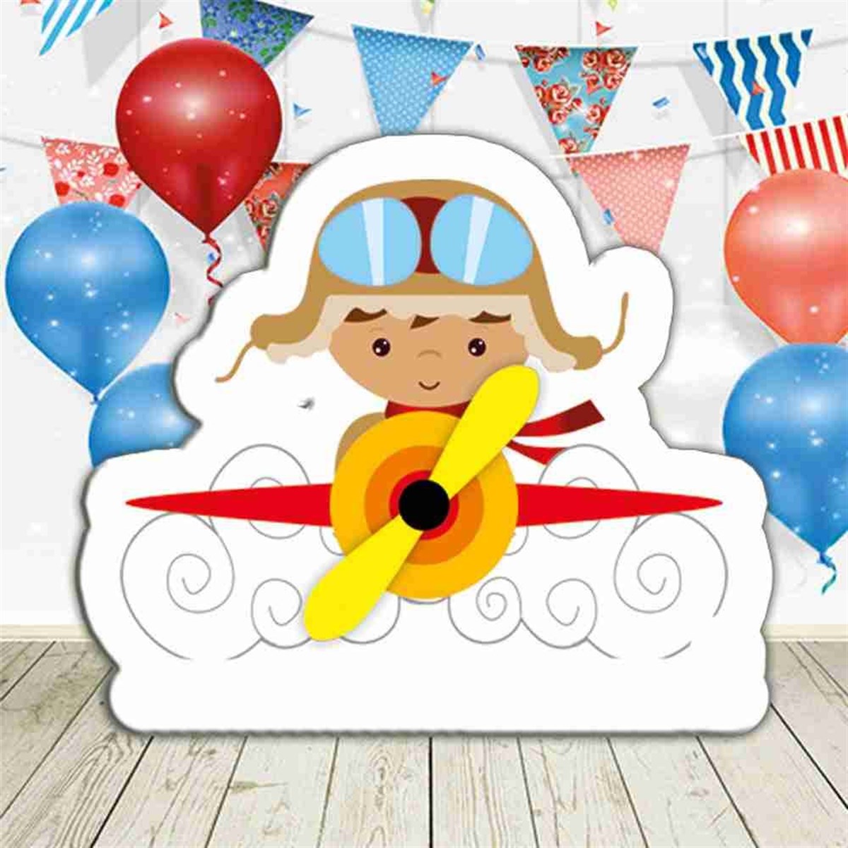 Çocuk Pilot Sevimli Şekilli Pano 