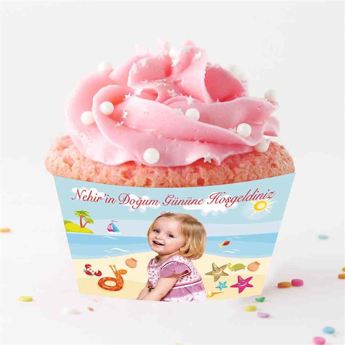 Deniz Havai Cupcake Sargısı  
