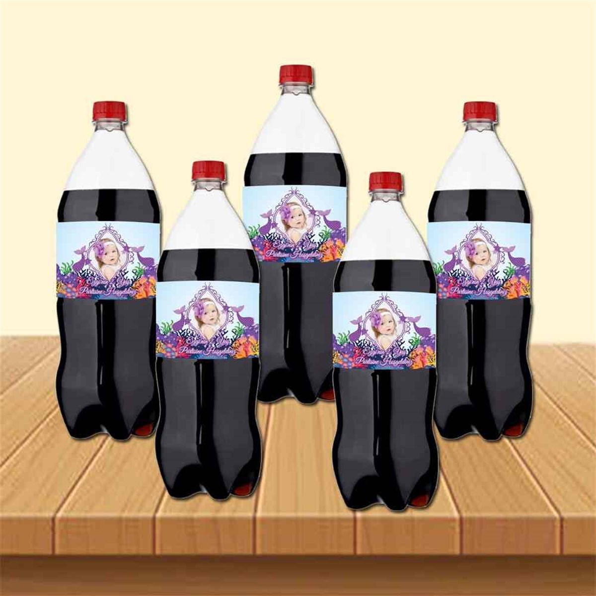 Deniz Kızı Morlu Cola Şisesi Bandı  