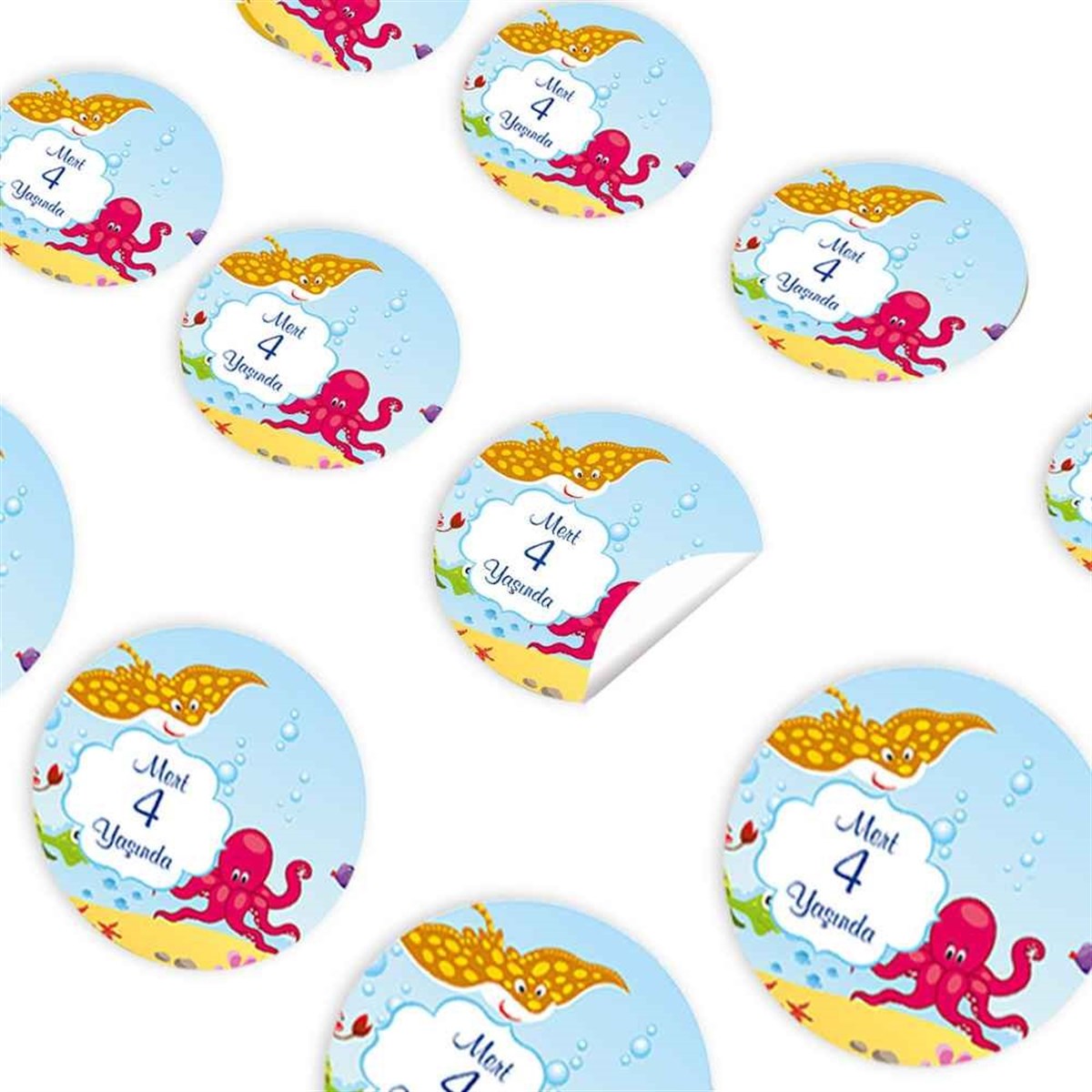 Deniz Konsept Sticker 30 Adet 