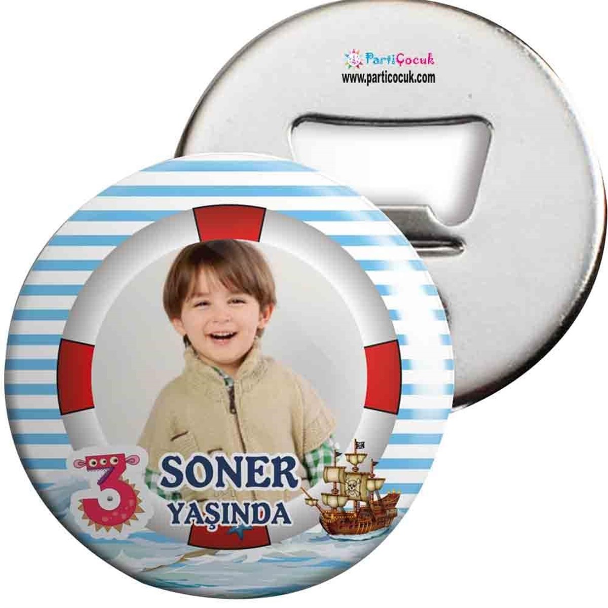 Denizci Konsept Açacaklı Magnet Kişiye Özel 