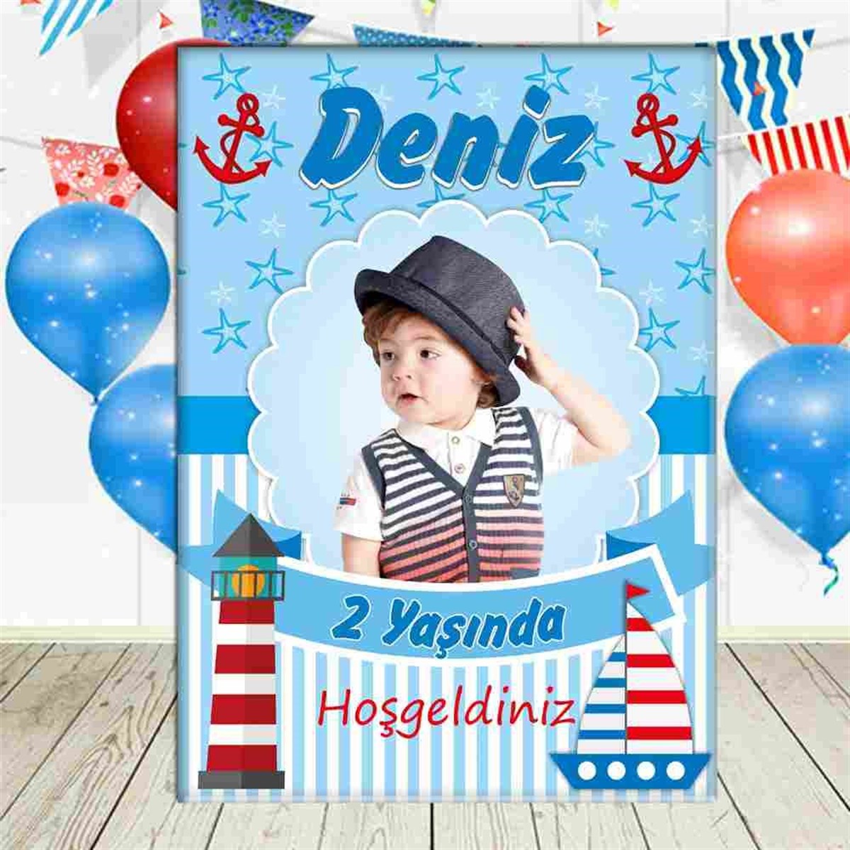 Denizci Konsept Ayaklı Pano 