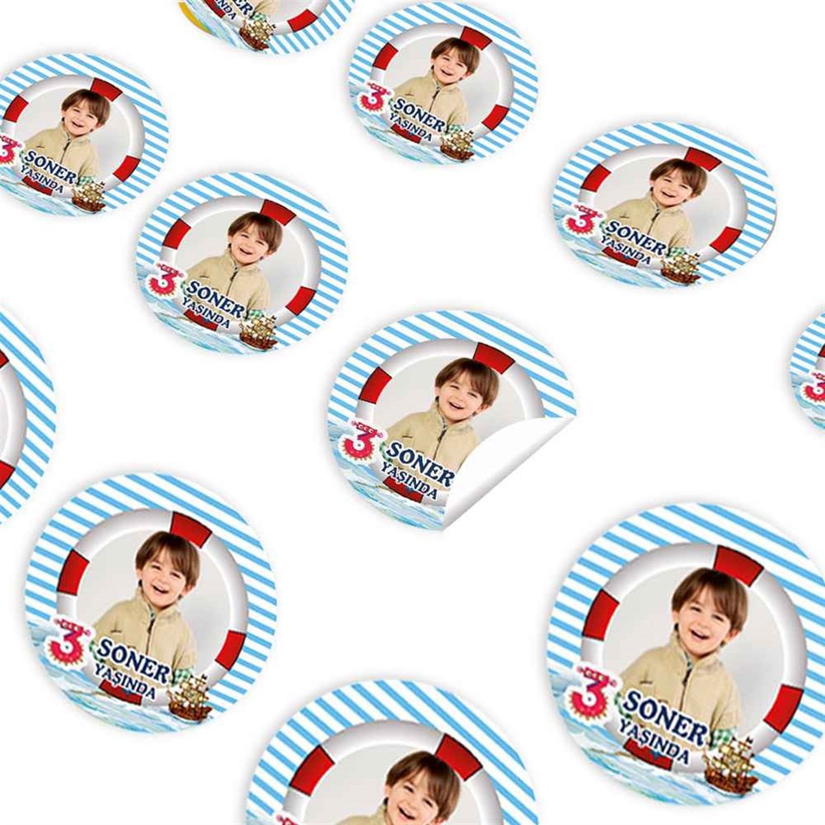 Denizci Konsept Sticker 30 Adet 