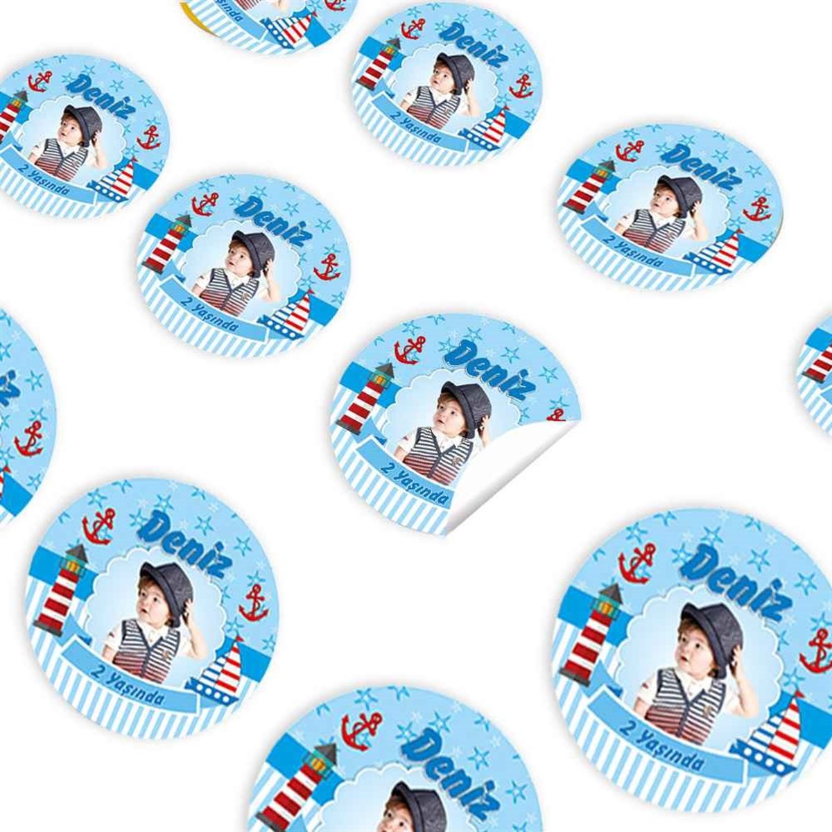 Denizci Konsept Sticker 30 Adet 