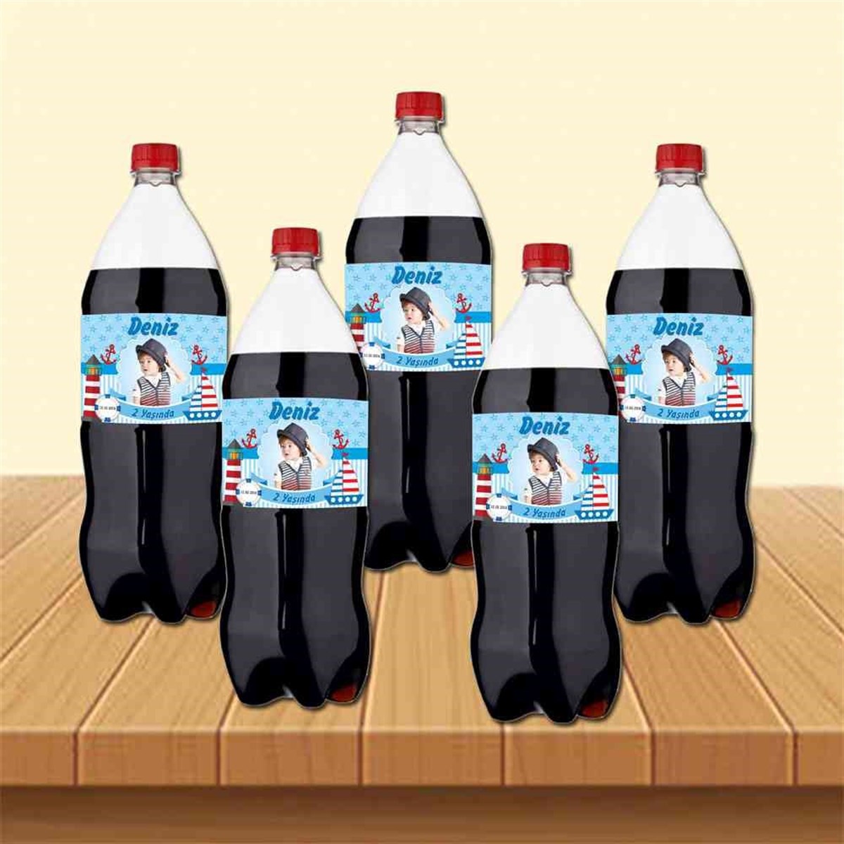 Denizci Temalı Cola Şisesi Bandı    