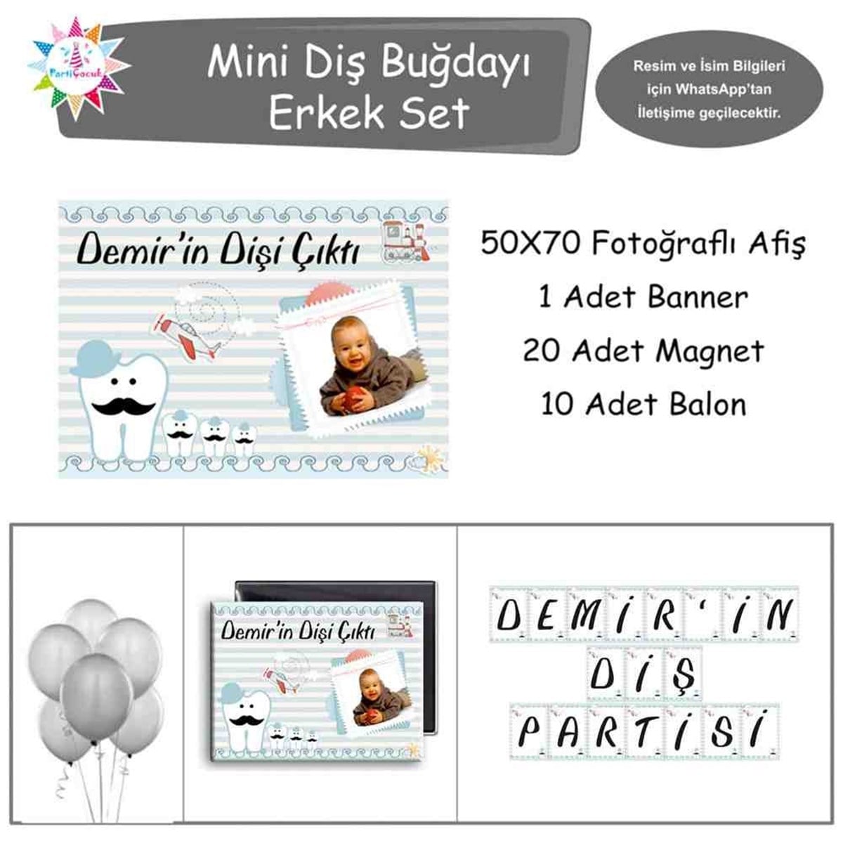 Diş Buğdayı Bıyıklı Diş Mini Set 