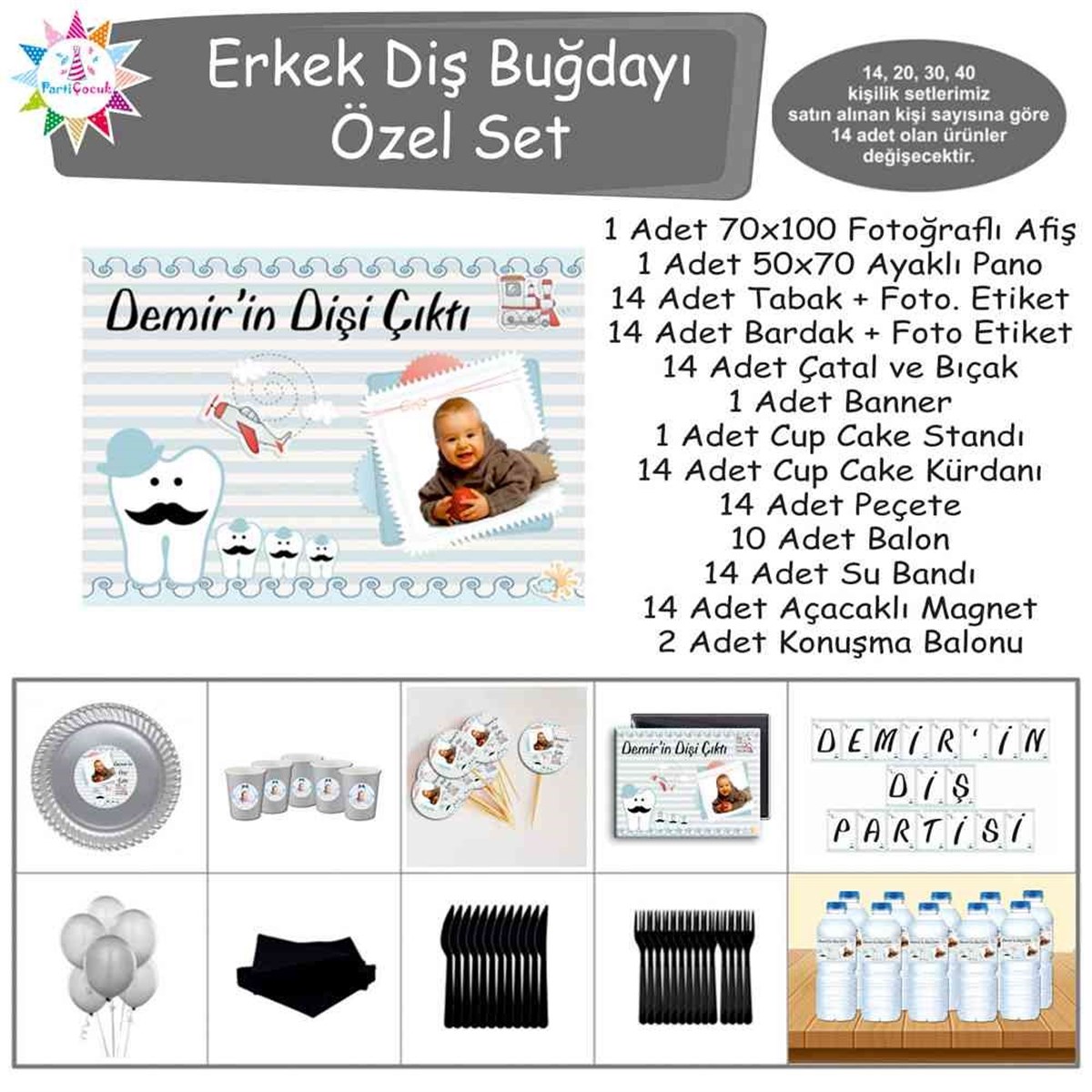 Diş Buğdayı Bıyıklı Diş Özel Set 