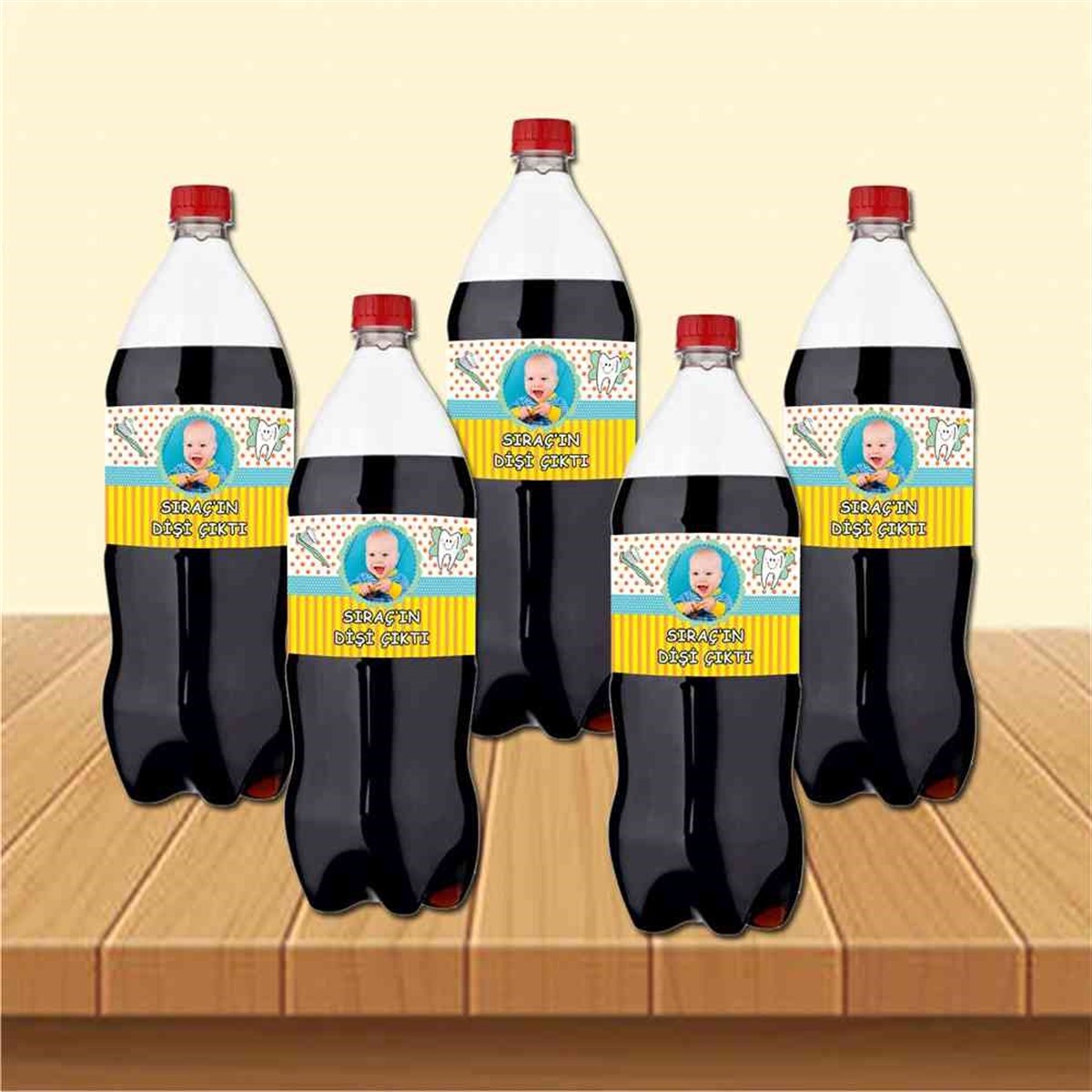 Diş Buğdayı Çerçeveli Partisi Malzemeleri Seti Cola Şisesi Bandı 