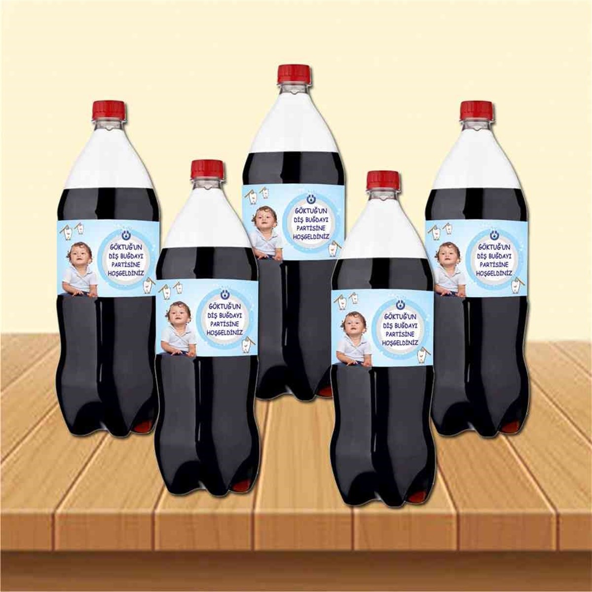 Diş Buğdayı Çerçeveli Utangaç Cola Şisesi Bandı 