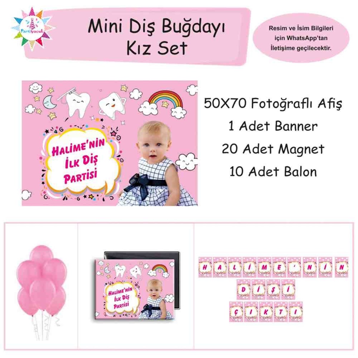 Diş Buğdayı Çerçeveli Utangaç Mini Set 