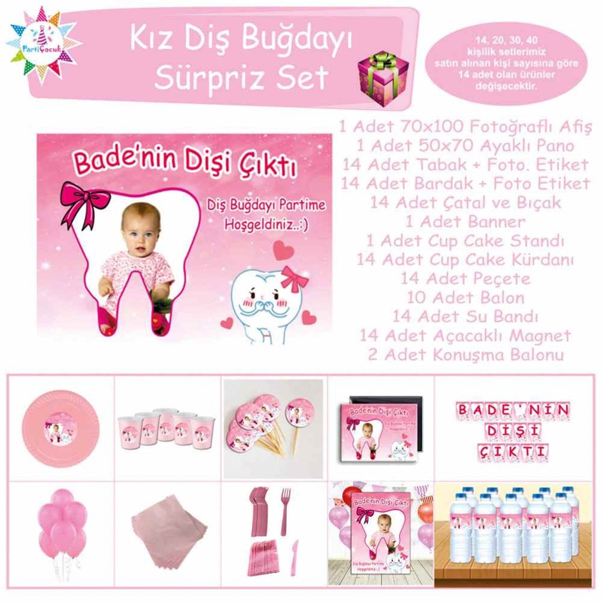 Diş Buğdayı Çerçeveli Utangaç Süpriz Set 