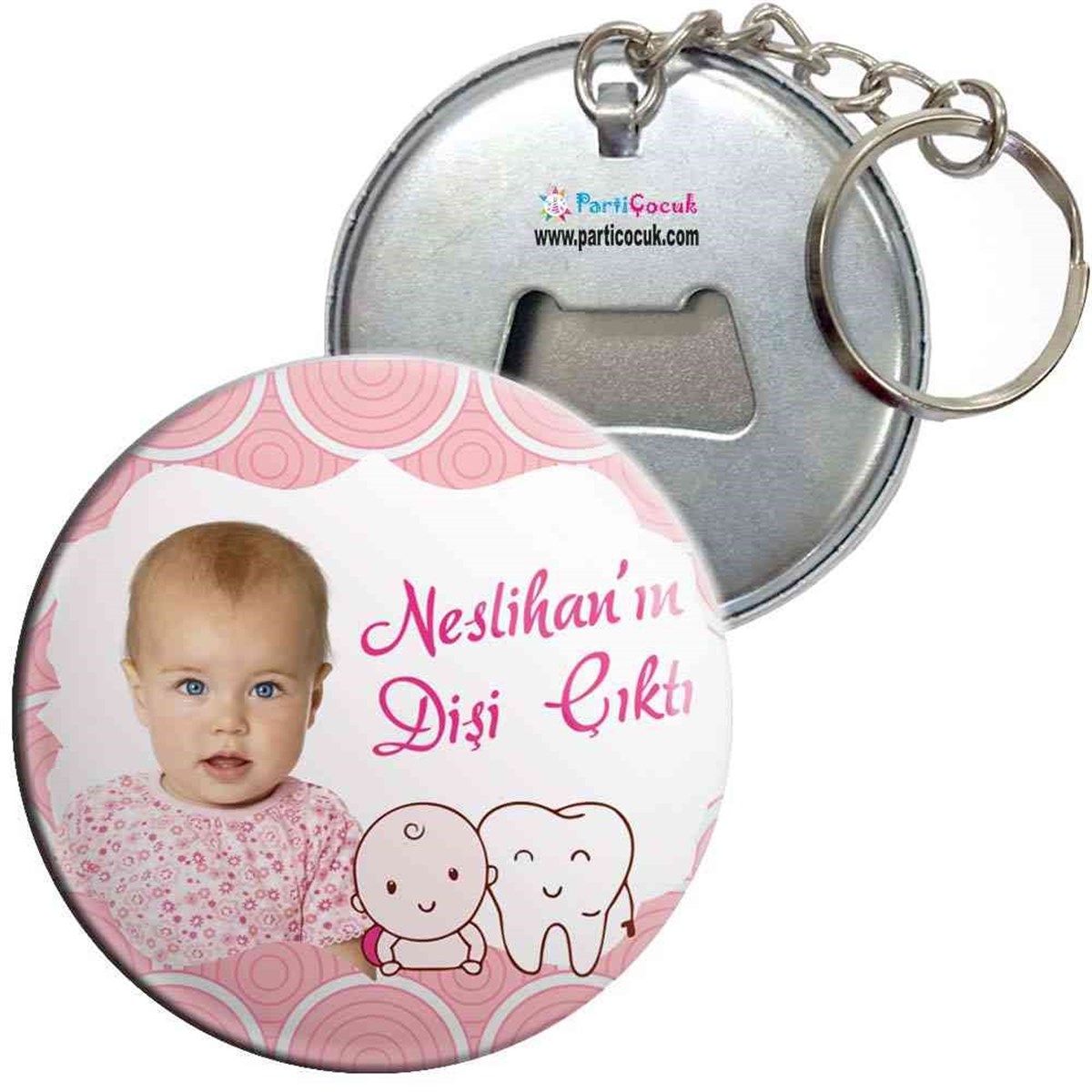 Diş Buğdayı Diş ve çocuk Pembe Parti Anahtarlı Açacak 