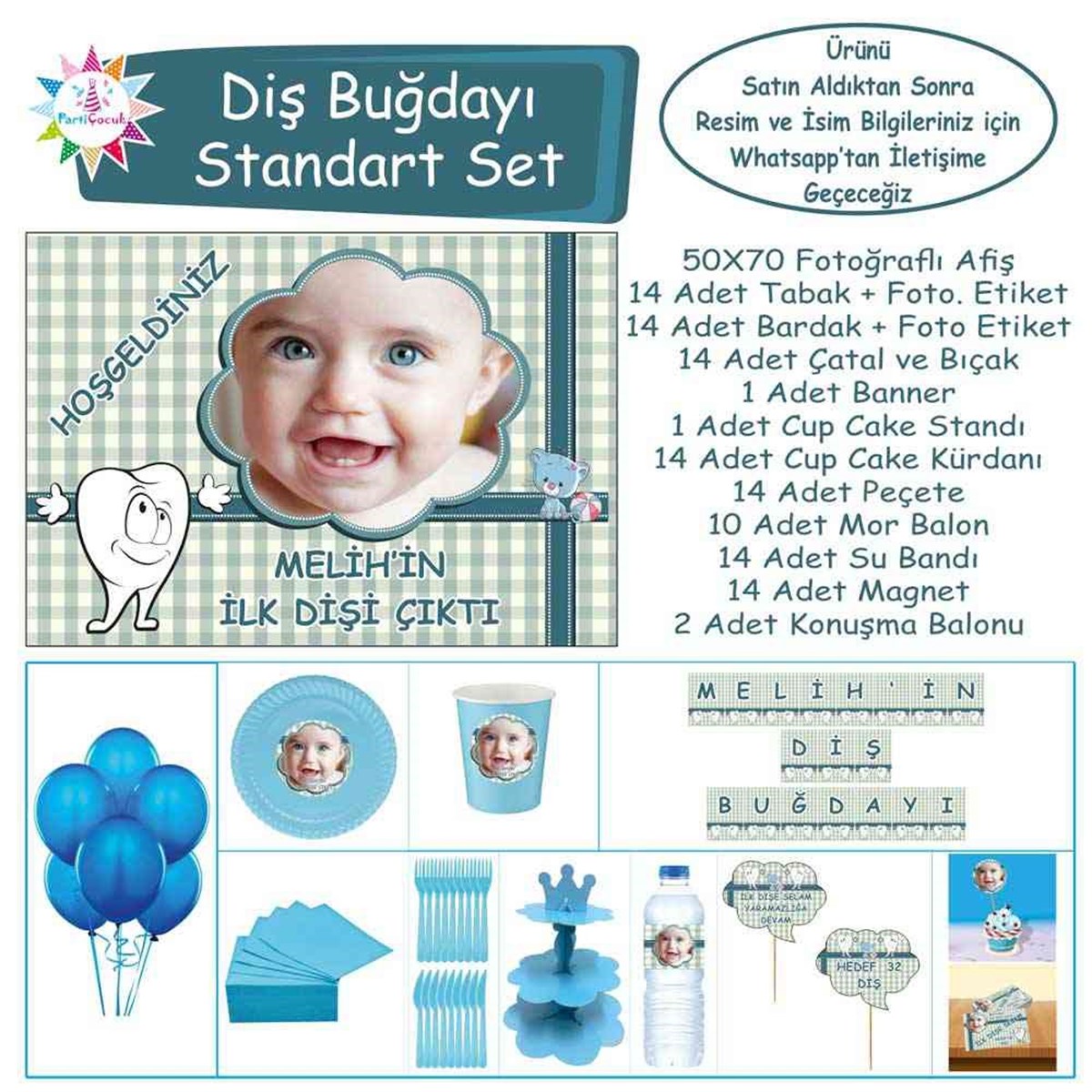 Diş Buğdayı Erkek Çocuğu Standart Set 